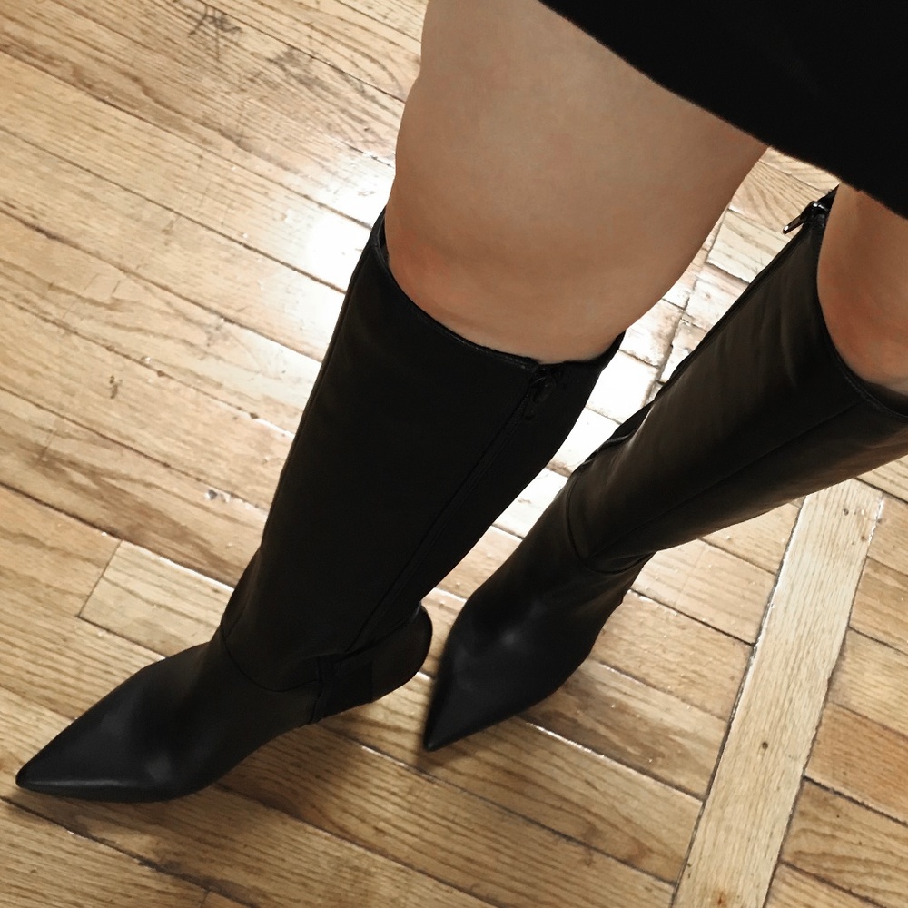 [NWOT] 7M/ Nine West Spikedo Tall leather Boots